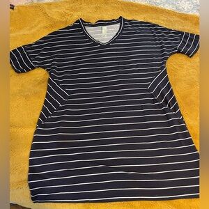 Cute stripped dress with pockets M
